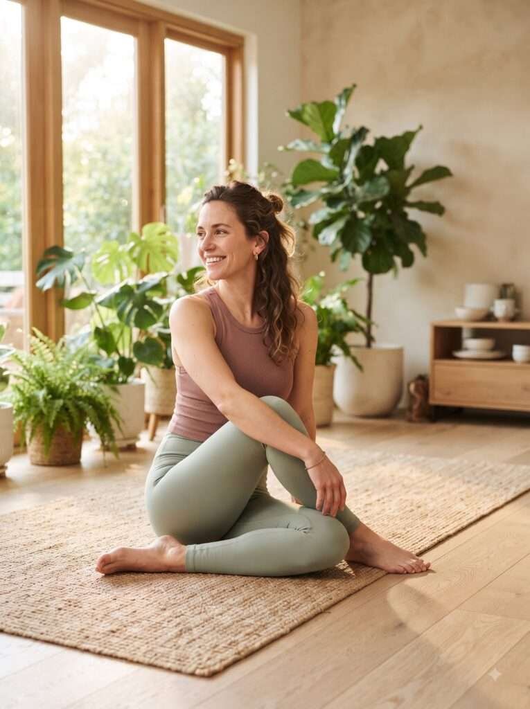 Welcome to ReviveLyf 5 Woman doing yoga stretching 2K 202608171117 reviving health