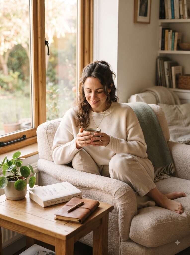revive your life 4 Woman relaxing with tea 2K 202608171103 Revive Your Life